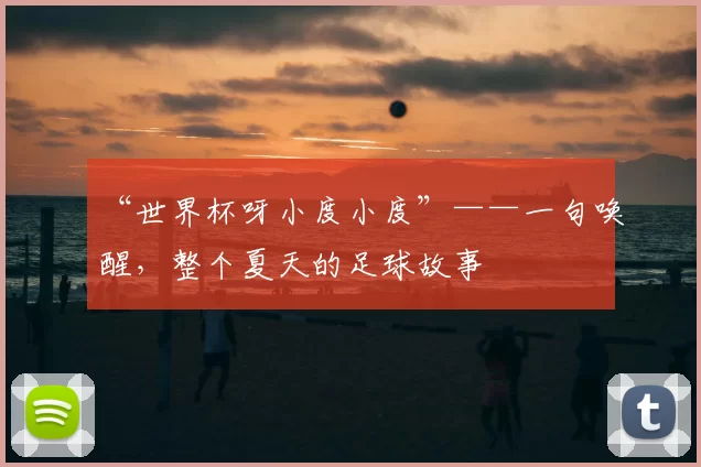 “世界杯呀小度小度”——一句唤醒,整个夏天的足球故事